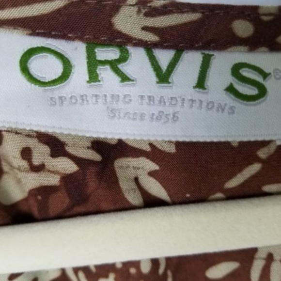 Orvis Brown Floral Full Length Tie Back Dress - Picture 3 of 7